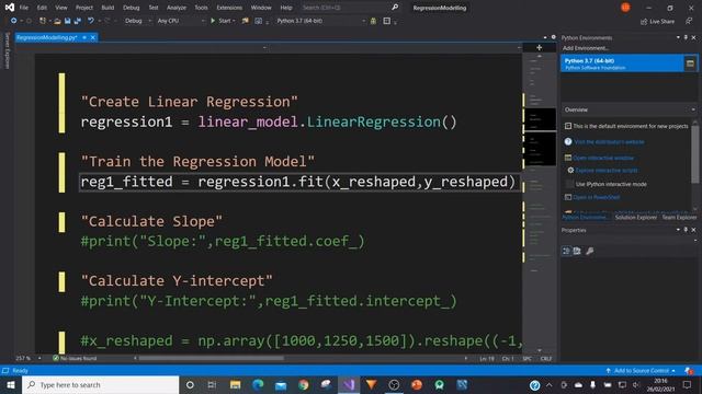 How to perform a Linear Regression in Python l Python / Statistics Tutorial смотреть онлайн