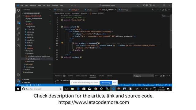 Django Inline Formset Factory with Examples. смотреть онлайн