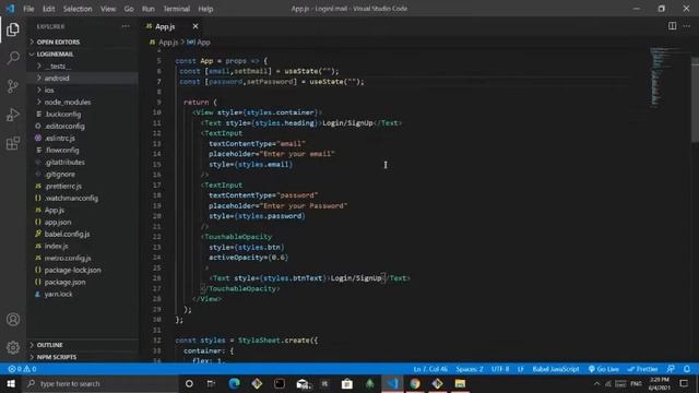 Email/Password validation in React Native with Firebase смотреть онлайн