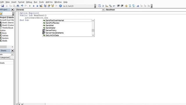 A new Excel worksheet using VBA // ActiveWorkbook.Sheets.Add смотреть онлайн