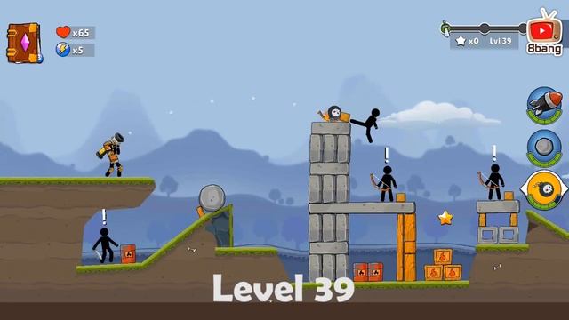 Boom Stick Level 36 to 40 #boomstick #mobilegame #free смотреть онлайн