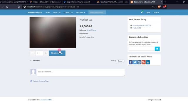 eCommerce Site using PHP/PDO, PHPMailer, ReCaptcha, and PayPal DEMO смотреть онлайн
