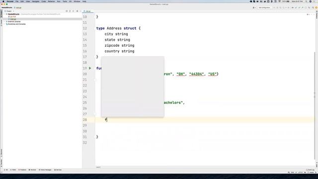 Learn how to use Nested Structs with Golang - PART 36 смотреть онлайн