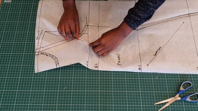 how to draft a back cowl Neck dress with halter neck front смотреть онлайн