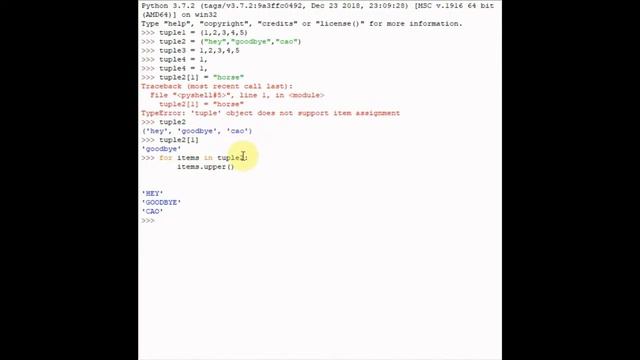 Tuple in Python 3 - Python For Absolute Beginners (pt.4) смотреть онлайн
