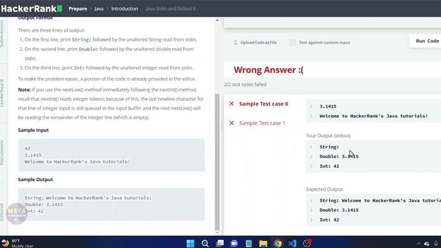 Java Stdin and Stdout II solution, hacker rank смотреть онлайн