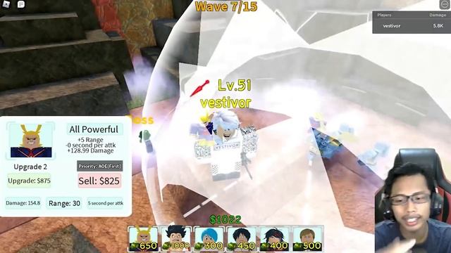 MENCOBA UNIT BARU ALL MIGHT | GAME ROBLOX INDONESIA | ALL STAR TOWER DEFENSE смотреть онлайн
