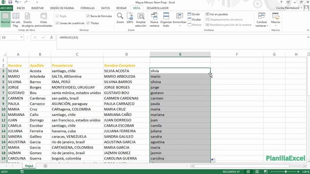 Función Mayusc, Minusc y Nompropio en Excel смотреть онлайн