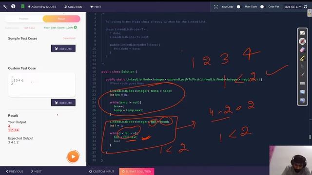 AppendLastNToFirst LinkedList | Coding Ninjas Append Last N To First | LinkedList Coding Ninja Hind смотреть онлайн