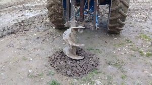 Самодельный гидровращатель с самодельным шнеком в работе!