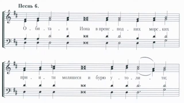 Ирмосы второго канона Рождества Христова, первый голос (обиход) смотреть онлайн