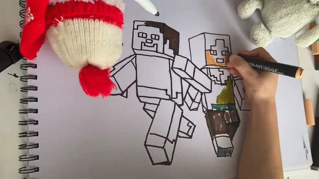 Steve and Alex Minecraft Colouring | Videos for Kids | Funny Gissy смотреть онлайн