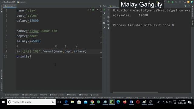 How to Use Python String format Function python tutorial смотреть онлайн