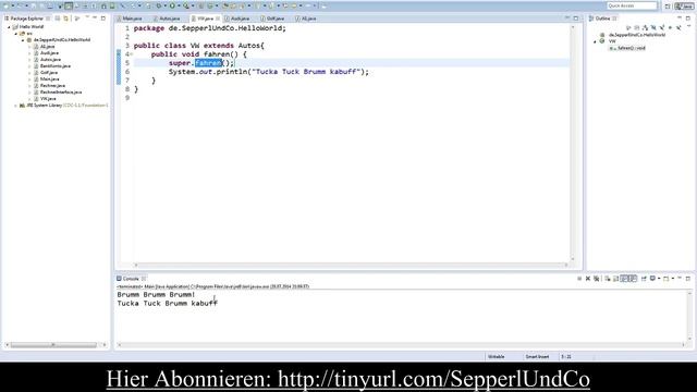 Java Tutorial #25 - Vererben! (German/HD) смотреть онлайн