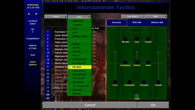 Championship Manager 01/02 Formation & Tactics - 433 смотреть онлайн