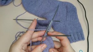 Урок 4 Вязание носков на 5 спицах для начинающих пошагово видео