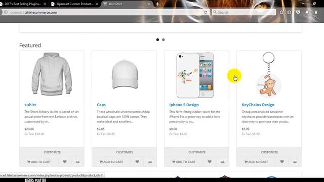 Opencart Custom Product Designer смотреть онлайн