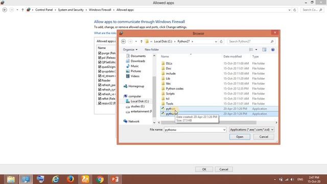 Python IDLE "subprocess startup ERROR FIXED" by Firewall Settings in Windows смотреть онлайн