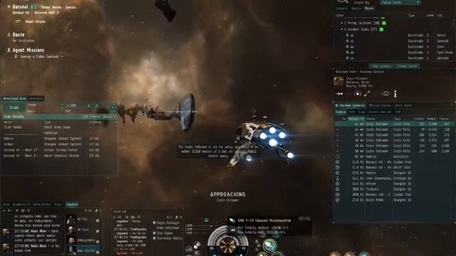 EVE Online En Español 62 Misiones Naves Amarr LVL1 Fragatas