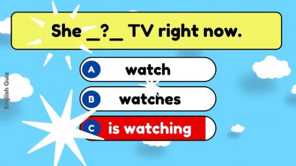 Present Simple or Present Continuous Grammar Test