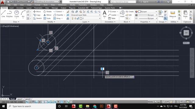Autocad 2D Practice Drawing / Exercise 21/ Simple Tutorial смотреть онлайн