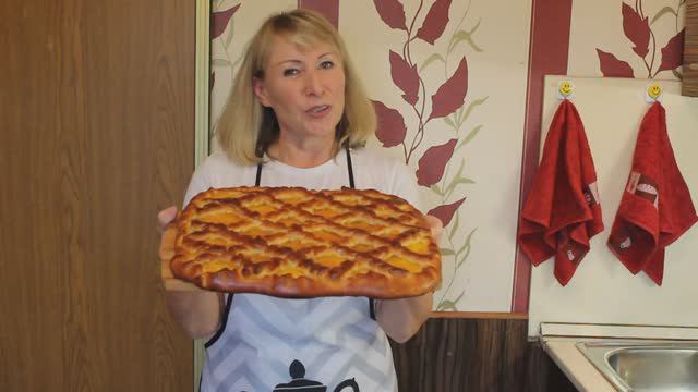 Сладкий пирог с вареньем! Домашняя выпечка! Рецепт дрожжевого тесто. смотреть онлайн