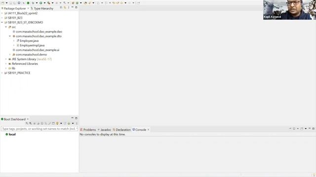 SB101 Live Session Day 15 JDBC DAO pattern, layered architecture Presentation layer, service layer, смотреть онлайн