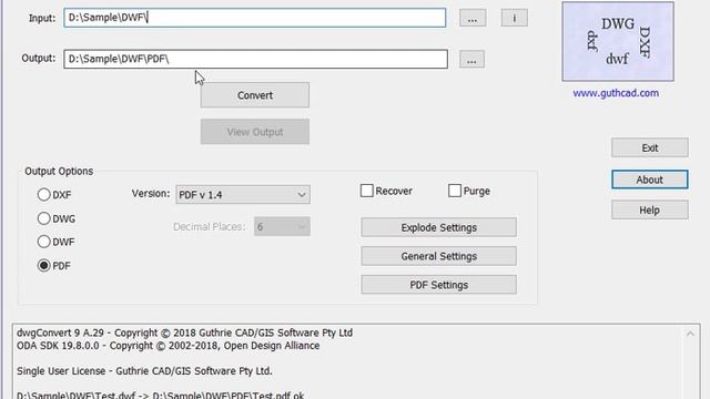 DWF to PDF Converter - QUICK and EASY смотреть онлайн