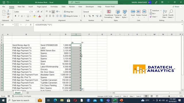 How to Extract Debt and Credit Values in the Same Column to Separate Columns using If and Wilcard . смотреть онлайн