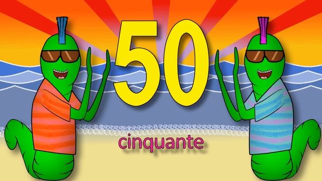 Les chiffres et les nombres de 50 à 70 - alain le lait (French numbers) смотреть онлайн