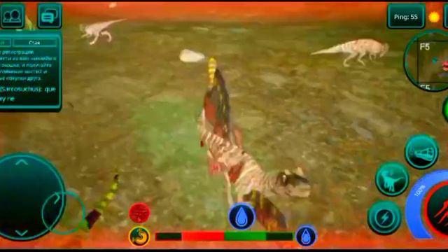 The Cursed Isle Pvp спино против двух цер. баланс что то не очень #thecursed #динозавры