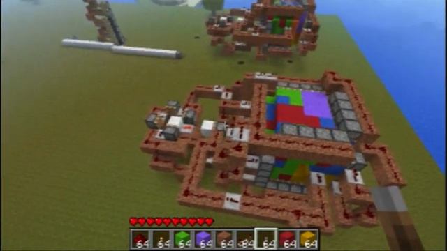 Minecraft -Psychedelic room (rubix cube like 3d block rotator with pistons.) смотреть онлайн