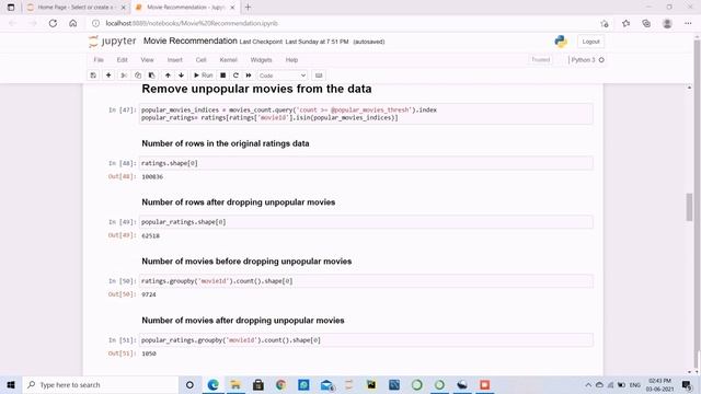 Movie Recommendation System using Machine Learning -Project assignment for @SkyfiLabs Online Course смотреть онлайн
