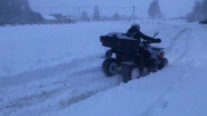 Avantis Hunter 200 по глубокому снегу