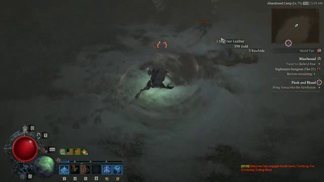 Diablo 4 - Tornado Storm Wolf Druid Gameplay (Tier 27 Nightmare Dungeon) смотреть онлайн