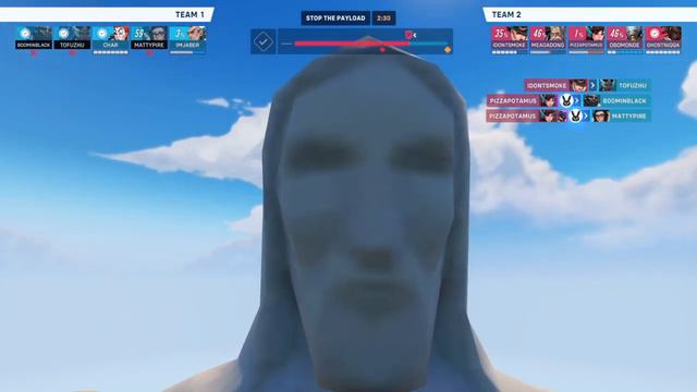 Jesus statue stares at you Overwatch 2 смотреть онлайн