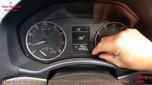 How to set clock on Skoda Octavia (2009 to 2012)