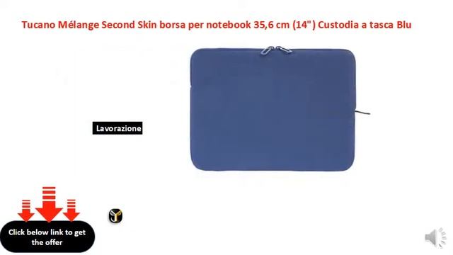 Tucano Mélange Second Skin Borsa Per Notebook 35,6 Cm (14)