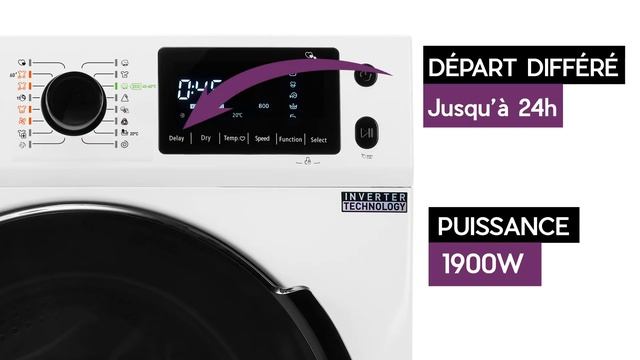 Découvrez le Lave-linge séchant 8 kg / 6 kg BELLAVITA WD 8614 B W566C - ELECTRO DÉPÔT смотреть онлайн