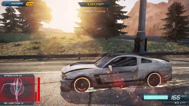 NFS Most Wanted | Police Chase Max Heat Level Escape | Ford Mustang vs Police смотреть онлайн