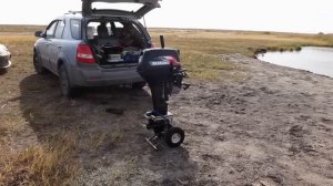 Тележка для перевозки лодочного мотора. Тележка своими руками.