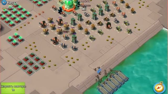 Boom Beach: 12 гор и 21 зука VS 9 РУ и 1 шока!!! смотреть онлайн