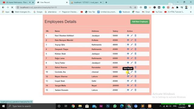Crud php Tutorial|How to make crud in Php|Demo of Crud-create,read,update,delete. смотреть онлайн