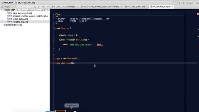 Belajar PHP - 04 Variable this смотреть онлайн