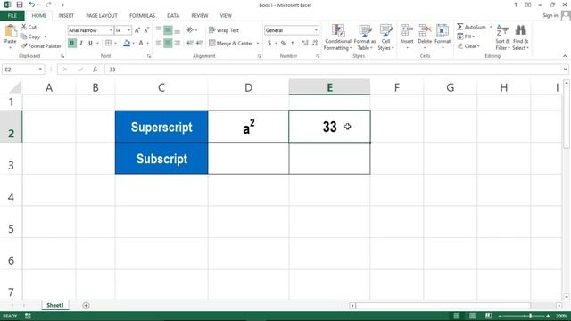 Microsoft Excel - Superscript and Subscript | Superscript in Excel | Subscript in Excel смотреть онлайн