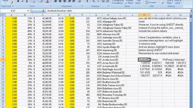 Multivariate regression in Excel _without_ using the Data Analysis add-in смотреть онлайн