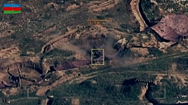 Mülki infrastrukturumuzu hədəfə alan top qurğusunun məhv edilməsi anı смотреть онлайн