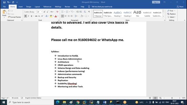 New MongoDB DBA batch starting Feb 5th 2022 смотреть онлайн