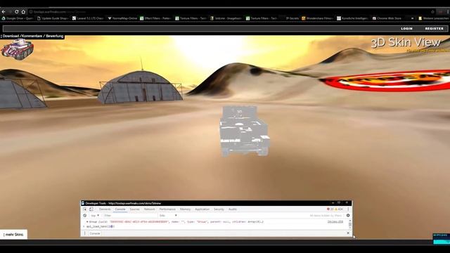 WoT 3D Skin Viewer, js three.js webgl смотреть онлайн
