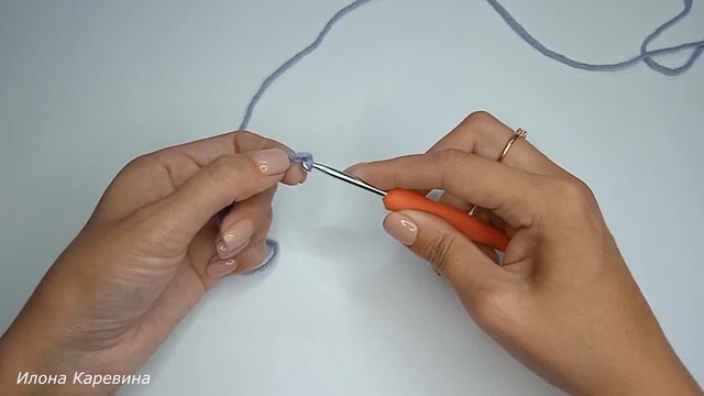 Воздушная петля. Цепочка из воздушных петель. Вязание крючком. смотреть онлайн